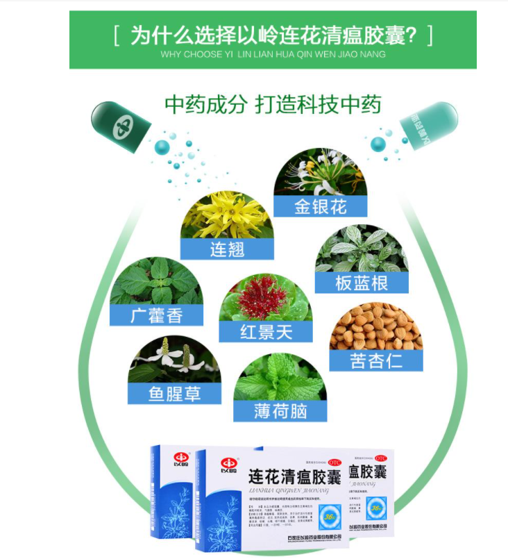 Suministro de medicina patentada Lianhua Qingwen cápsulas